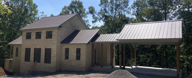 A house with a roof from Metal Formers.