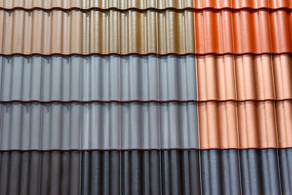 Samples,Of,The,Colorful,Roof,Metal,For,Home,Building.,Construction